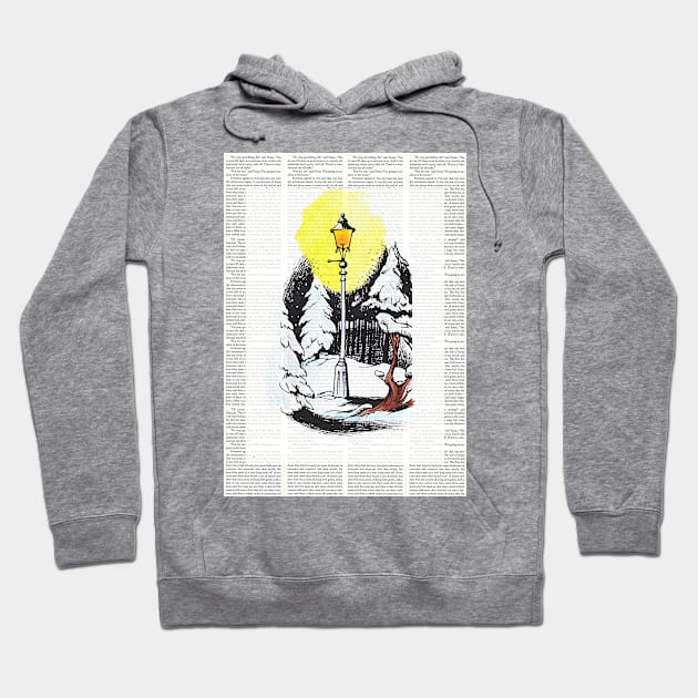 The Lion the Witch and the Wardrobe Lampost Hoodie by booksnbobs